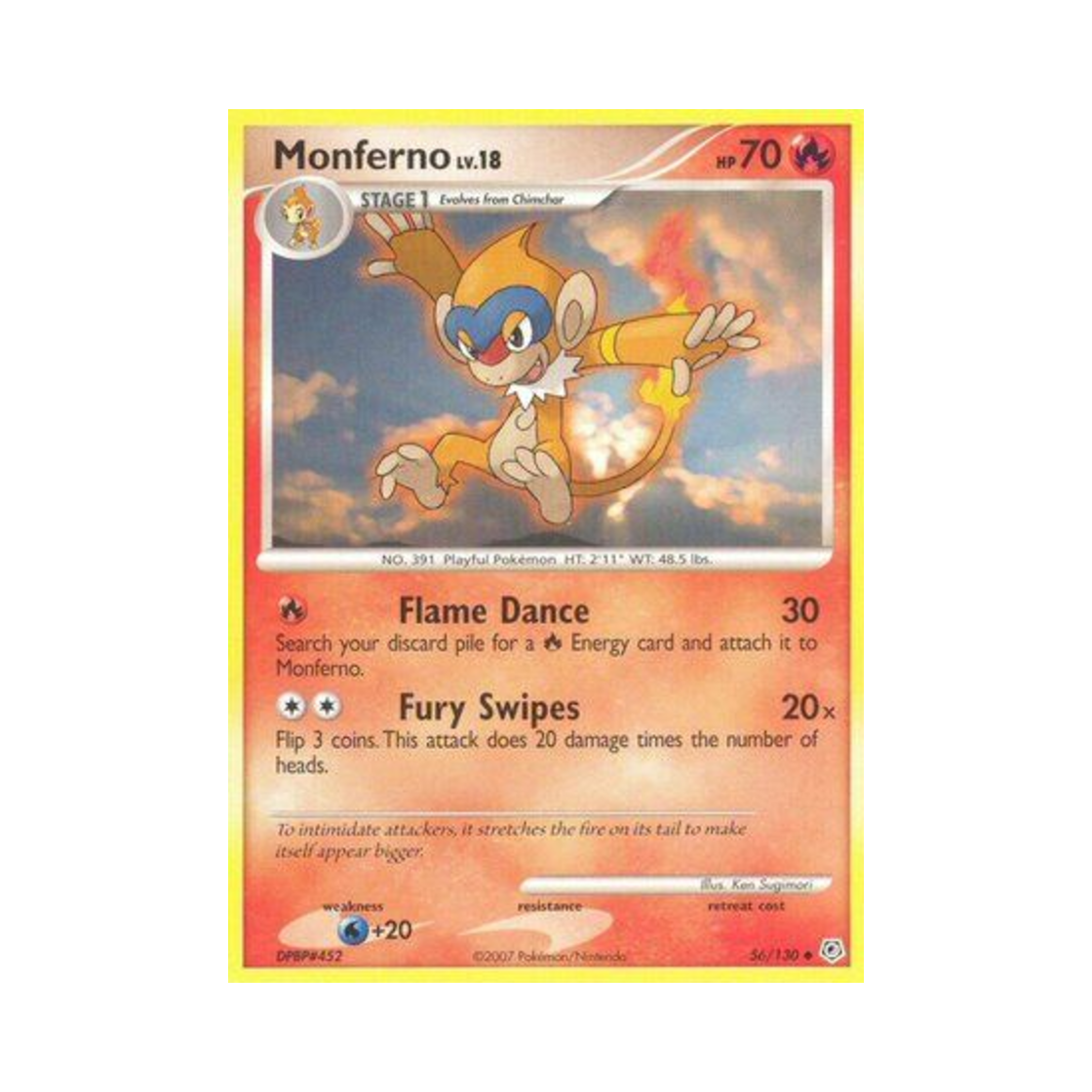 포켓몬 TCG 파이숭이 U 다이아몬드 & 펄 (영문판)(Pokemon TCG Monferno U Diamond & Pearl (English Ver.)) - 1