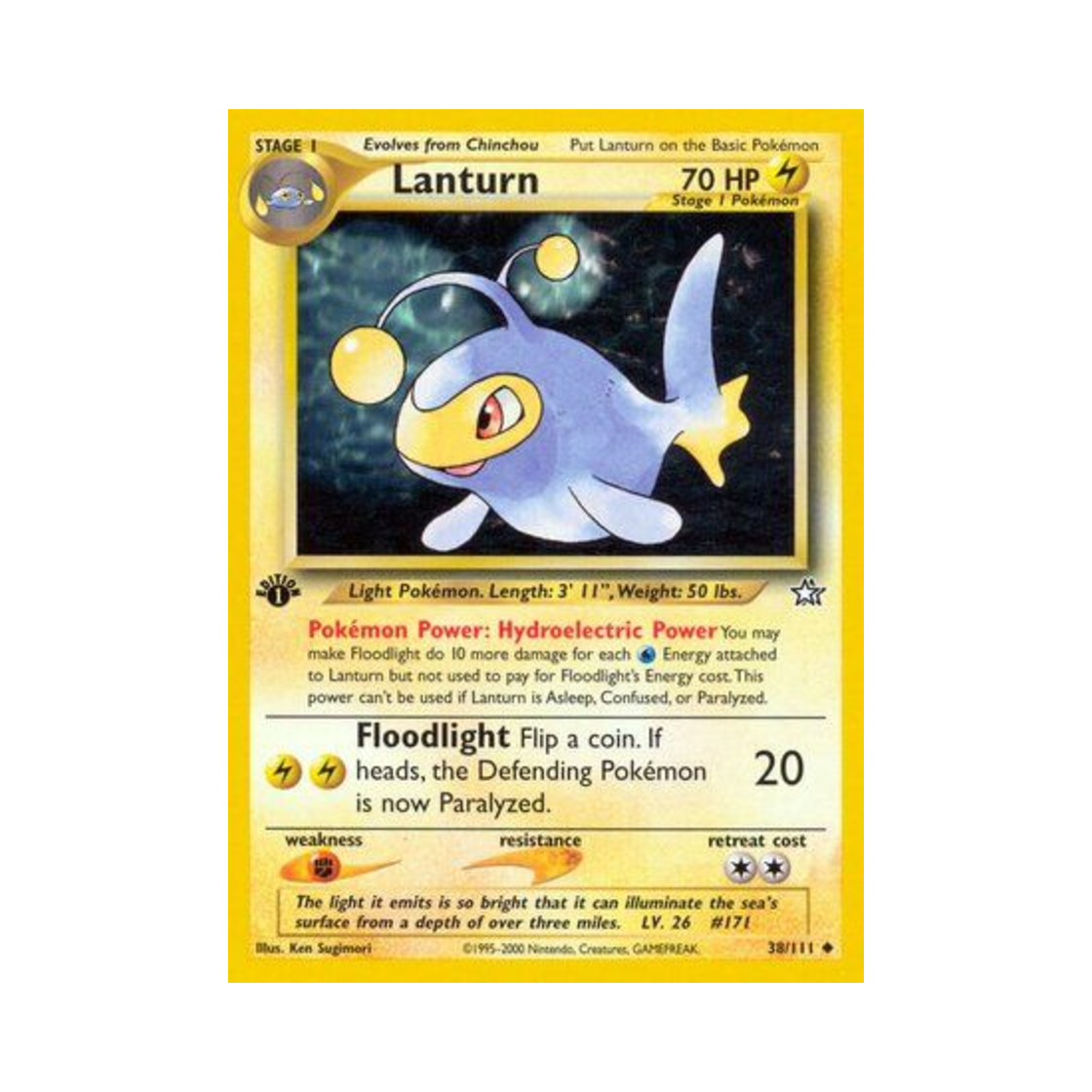 포켓몬 TCG 랜턴 U 네오 제네시스 (영문판)(Pokemon TCG Lanturn U Neo Genesis (English Ver.)) - 1
