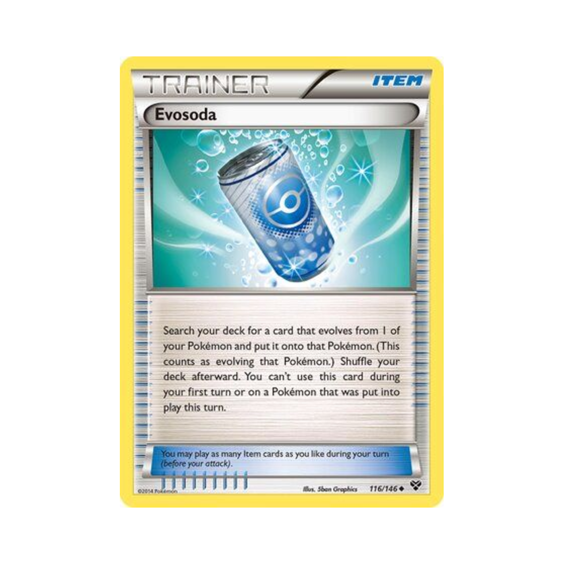 XY116/146 Pokemon TCG Evosoda U XY (English Ver.)