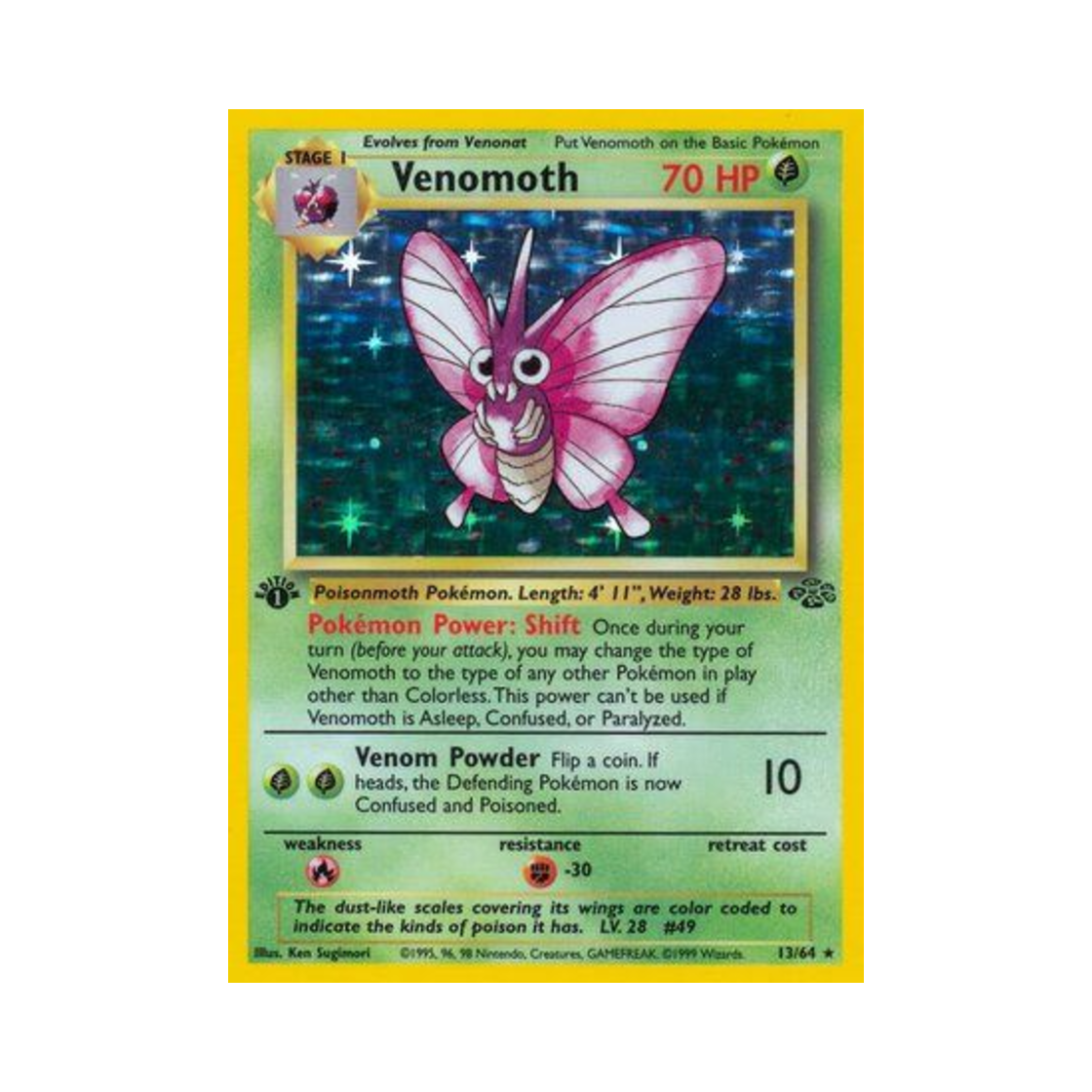 포켓몬 TCG 도나리 RH 정글 (영문판)(Pokemon TCG Venomoth RH Jungle (English Ver.)) - 1