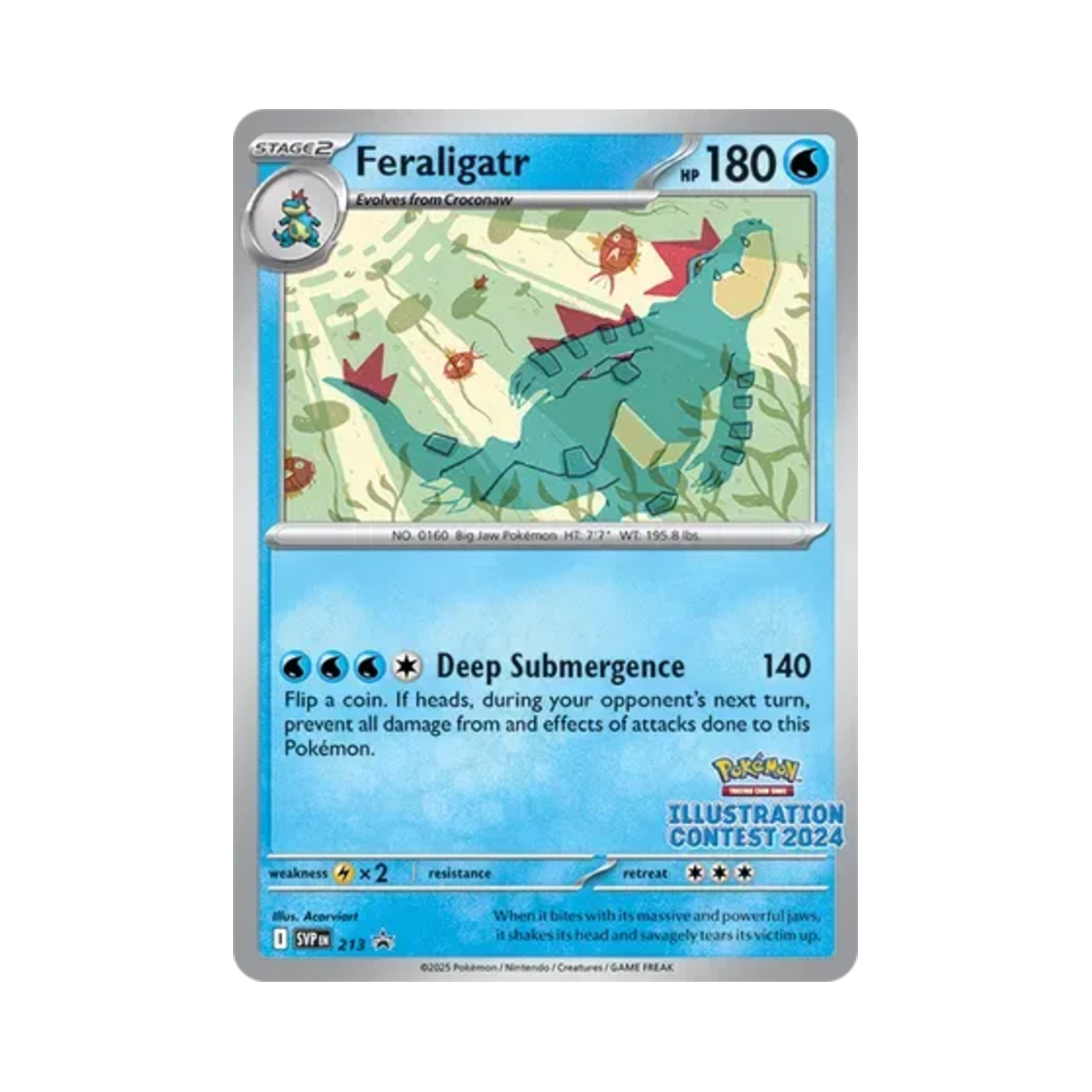 포켓몬 TCG 장크로다일 P 스칼렛 & 바이올렛 프로모 카드 (영문판)(Pokemon TCG Feraligatr P Scarlet & Violet Promos (English Ver.)) - 1