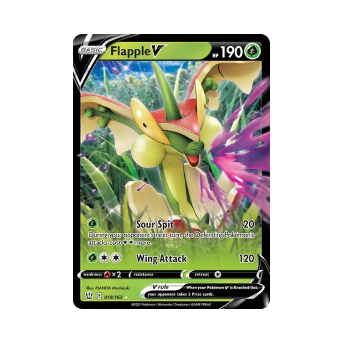 포켓몬 TCG 애프룡 V HRV 배틀 스타일즈 (영문판)(Pokemon TCG Flapple V HRV Battle Styles (English Ver.))