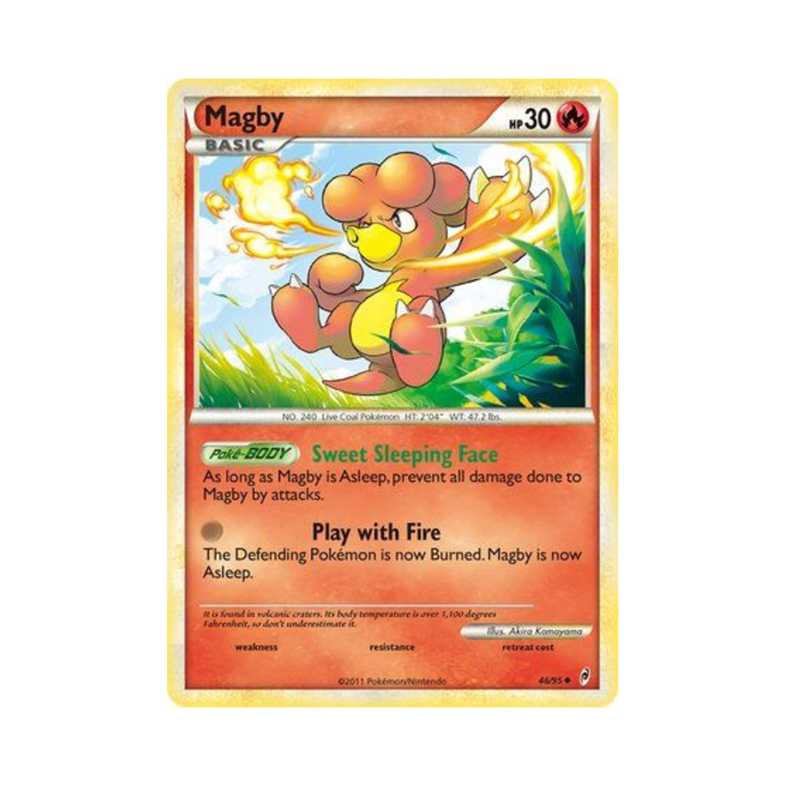 포켓몬 TCG 마그비 U 콜 오브 레전즈 (영문판)(Pokemon TCG Magby U Call of Legends (English Ver.)) - 1