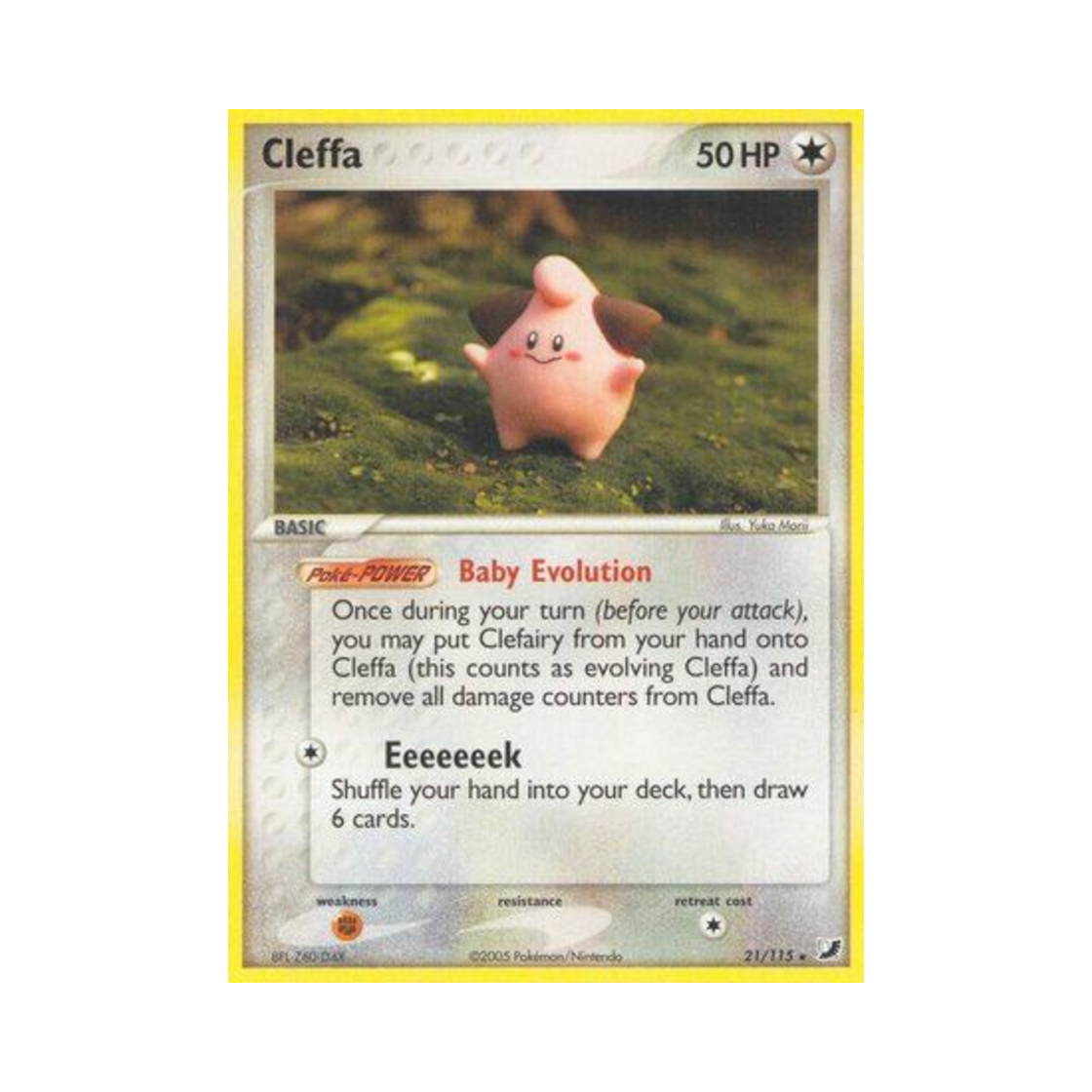 포켓몬 TCG 삐 R EX 언씬 포시스 (영문판)(Pokemon TCG Cleffa R EX Unseen Forces (English Ver.))