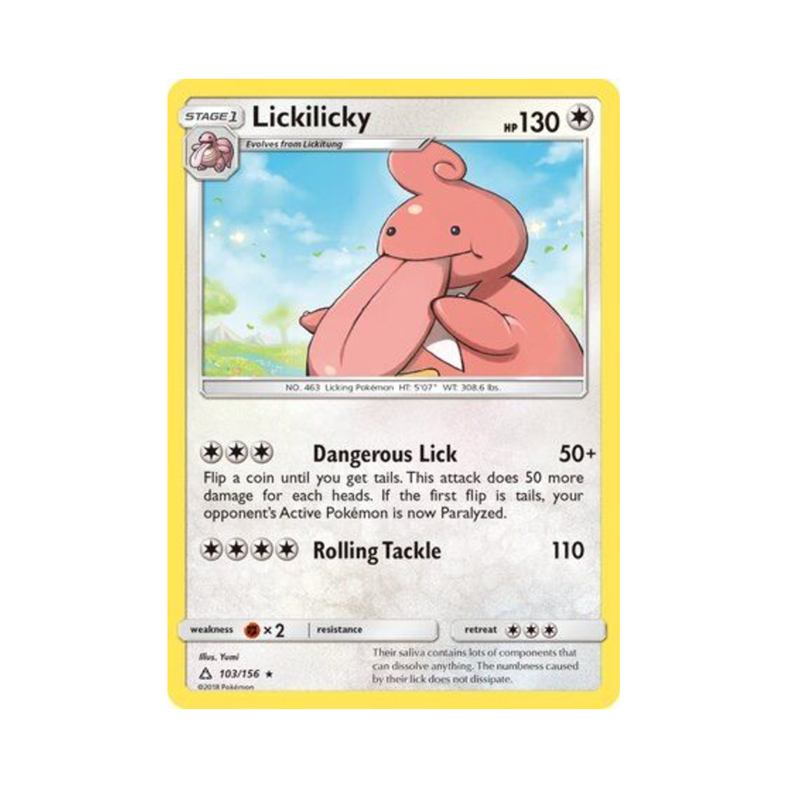포켓몬 TCG 내룸벨트 R 울트라 프리즘 (영문판)(Pokemon TCG Lickilicky R Ultra Prism (English Ver.)) - 1