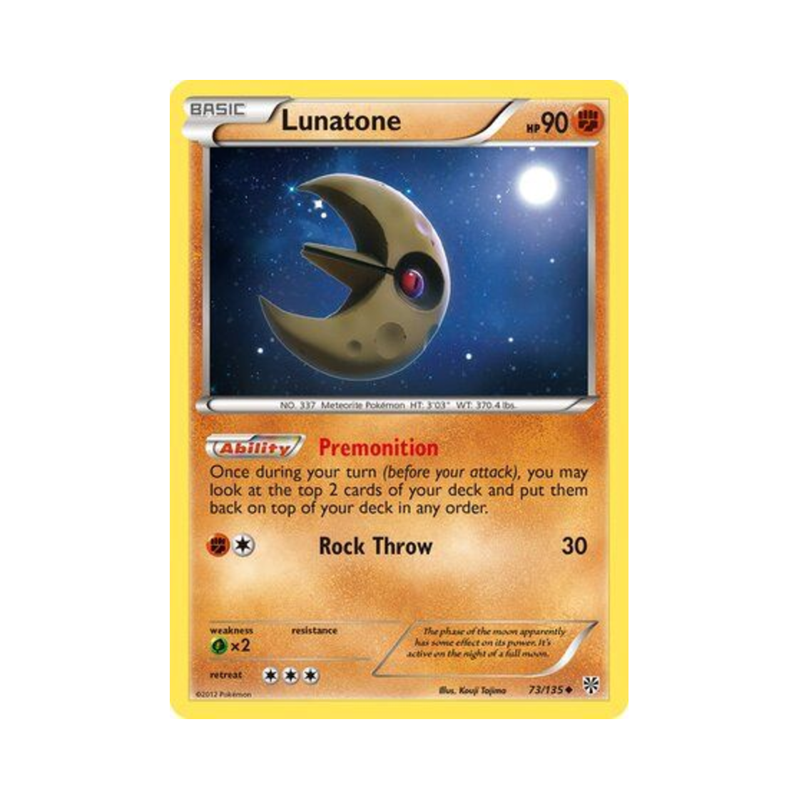 포켓몬 TCG 루나톤 U 플라스마 스톰 (영문판)(Pokemon TCG Lunatone U Plasma Storm (English Ver.)) - 1