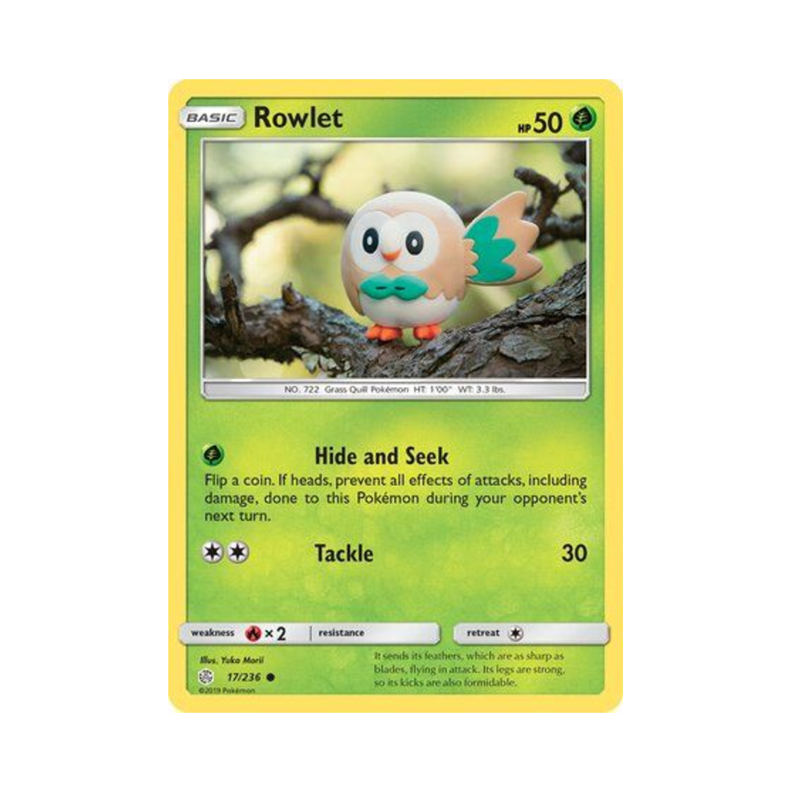 포켓몬 TCG 나몰빼미 C 코스믹 이클립스 (영문판)(Pokemon TCG Rowlet C Cosmic Eclipse (English Ver.))