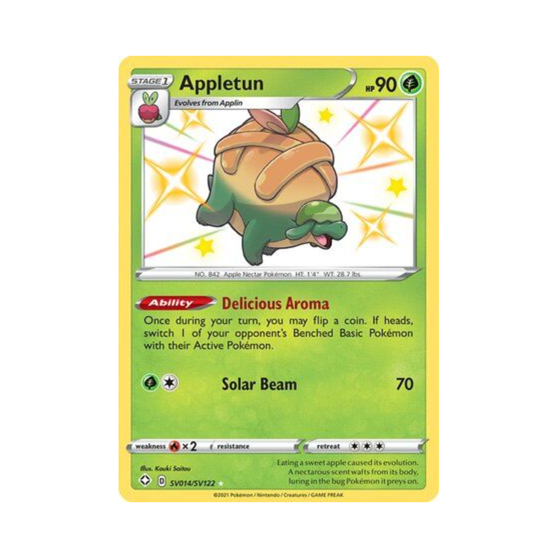 포켓몬 TCG 단지래플 RS 샤이닝 페이츠 (영문판)(Pokemon TCG Appletun RS Shining Fates (English Ver.)) - 1