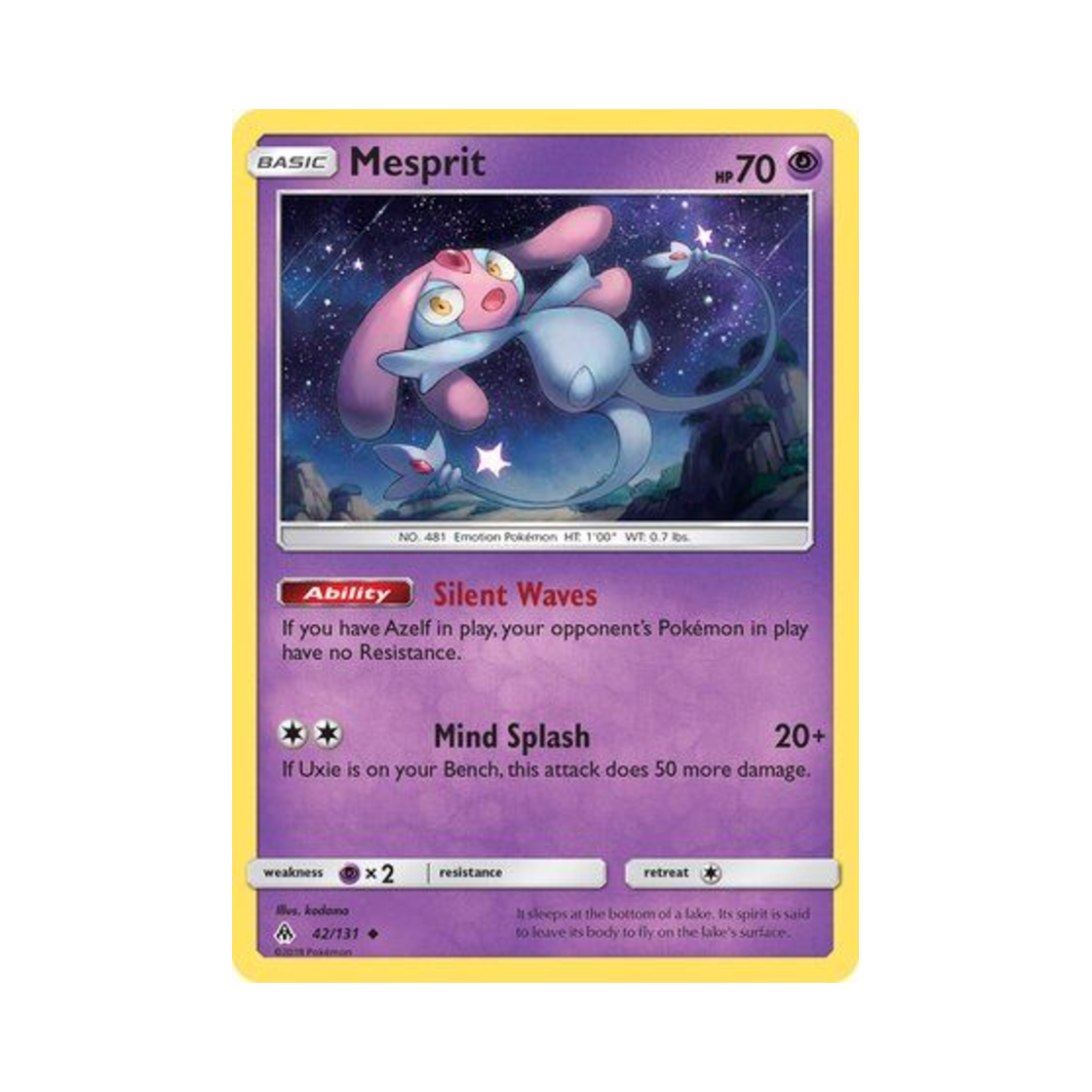 포켓몬 TCG 엠라이트 U 포비든 라이트 (영문판)(Pokemon TCG Mesprit U Forbidden Light (English Ver.)) - 1