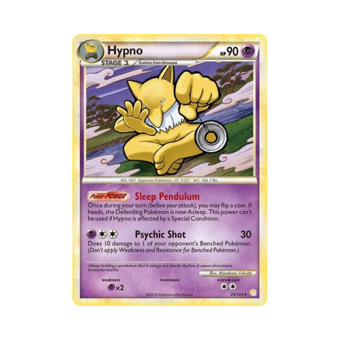 포켓몬 TCG 슬리퍼 R 하트골드 & 소울실버 (영문판)(Pokemon TCG Hypno R HeartGold & SoulSilver (English Ver.)) - 1