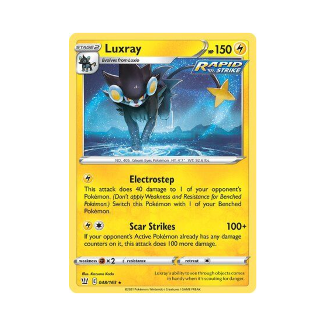 포켓몬 TCG 렌트라 RH 배틀 스타일즈 (영문판)(Pokemon TCG Luxray RH Battle Styles (English Ver.)) - 1