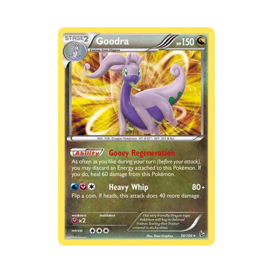 포켓몬 TCG 미끄래곤 RH 플래시파이어 (영문판)(Pokemon TCG Goodra RH Flashfire (English Ver.)) - 1
