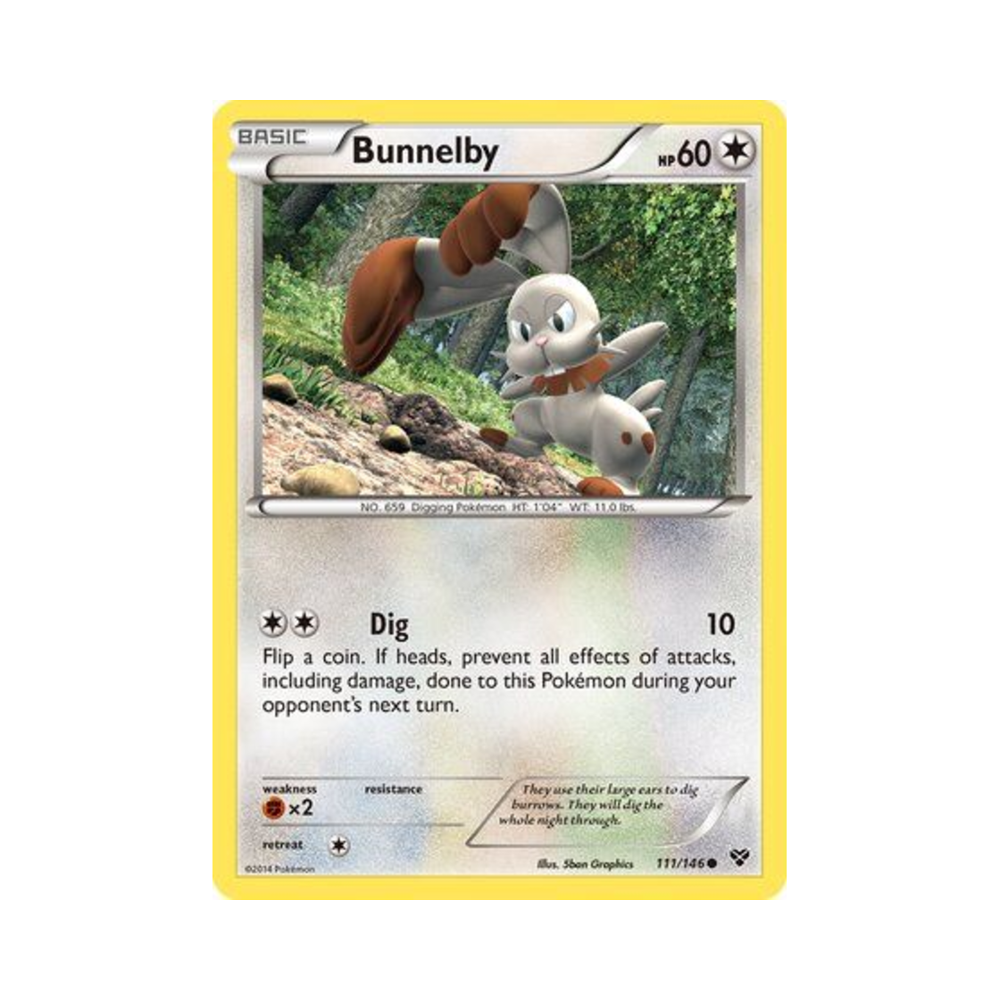 포켓몬 TCG 파르빗 C XY (영문판)(Pokemon TCG Bunnelby C XY (English Ver.)) - 1