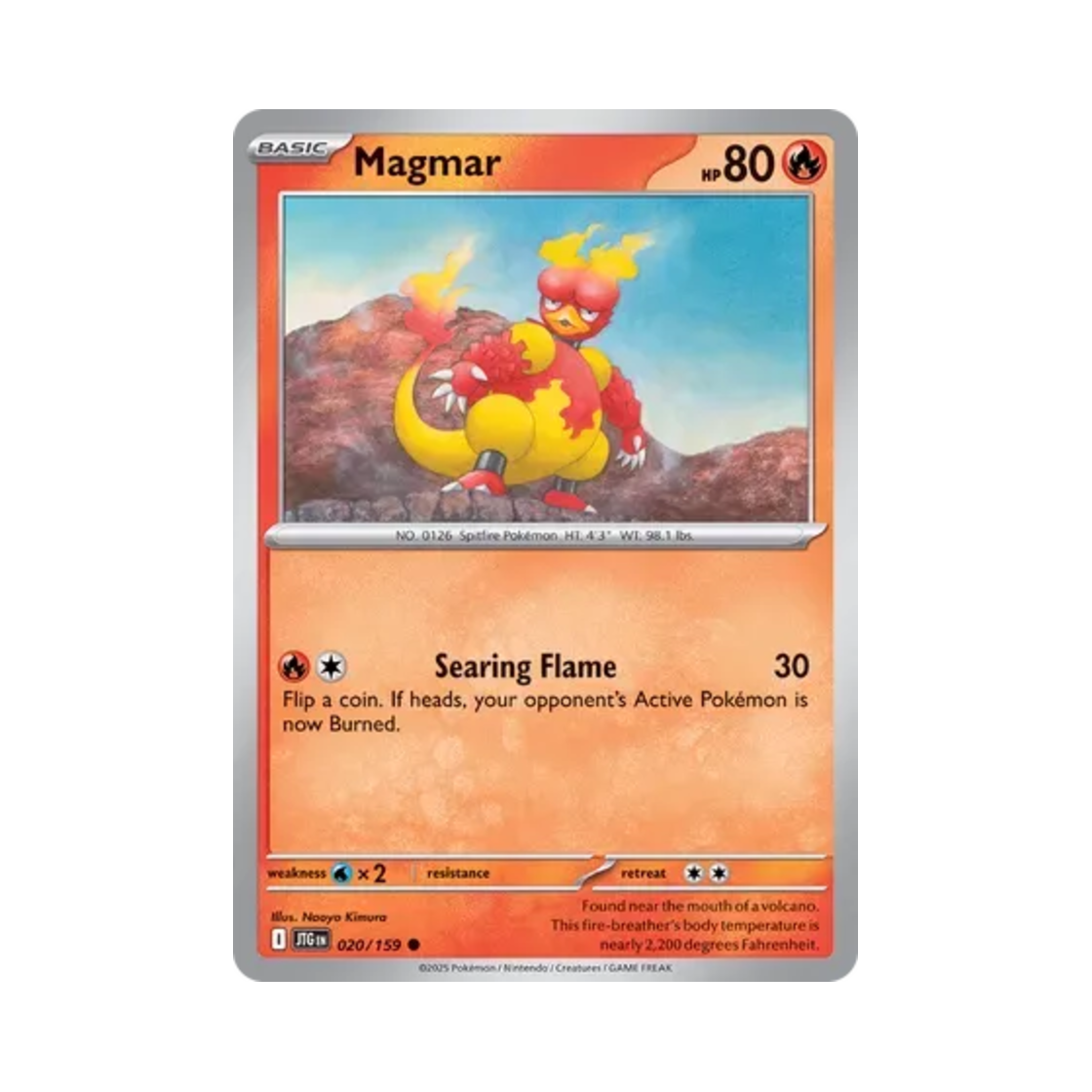 포켓몬 TCG 마그마 C 저니 투게더 (영문판)(Pokemon TCG Magmar C Journey Together (English Ver.)) - 1