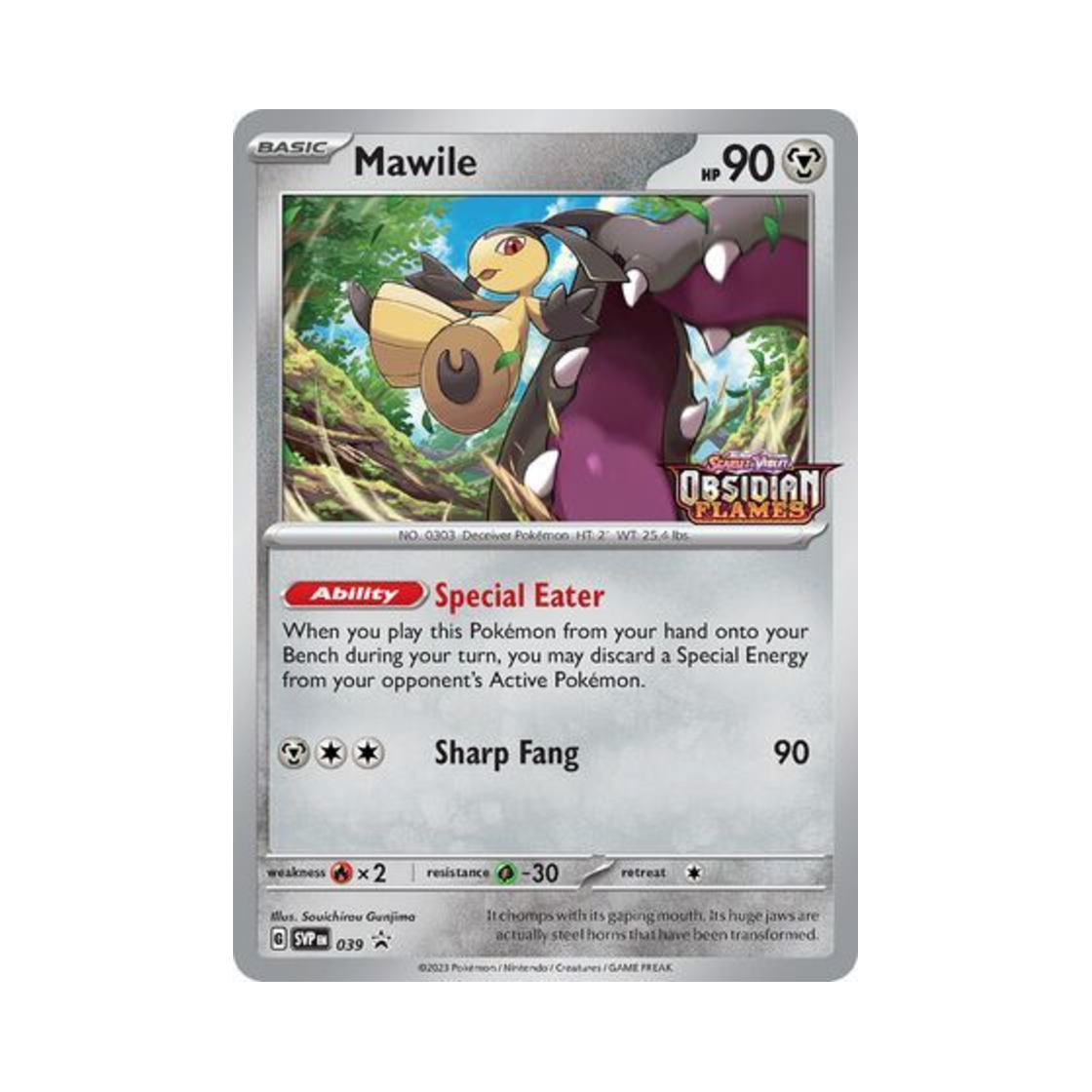 포켓몬 TCG 입치트 P 스칼렛 & 바이올렛 프로모 카드 (영문판)(Pokemon TCG Mawile P Scarlet & Violet Promos (English Ver.)) - 1