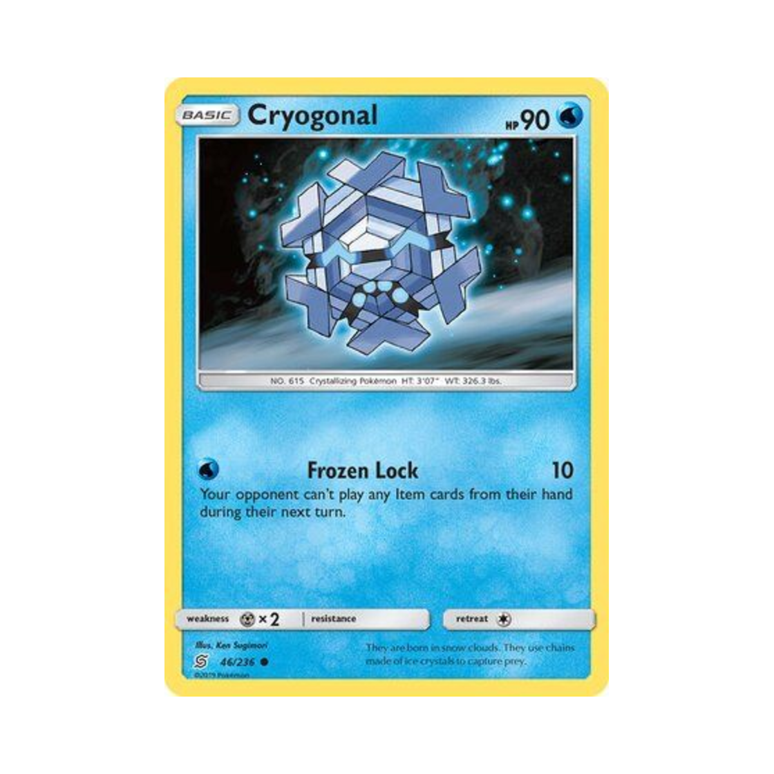 포켓몬 TCG 프리지오 C 유니파이드 마인즈 (영문판)(Pokemon TCG Cryogonal C Unified Minds (English Ver.)) - 1