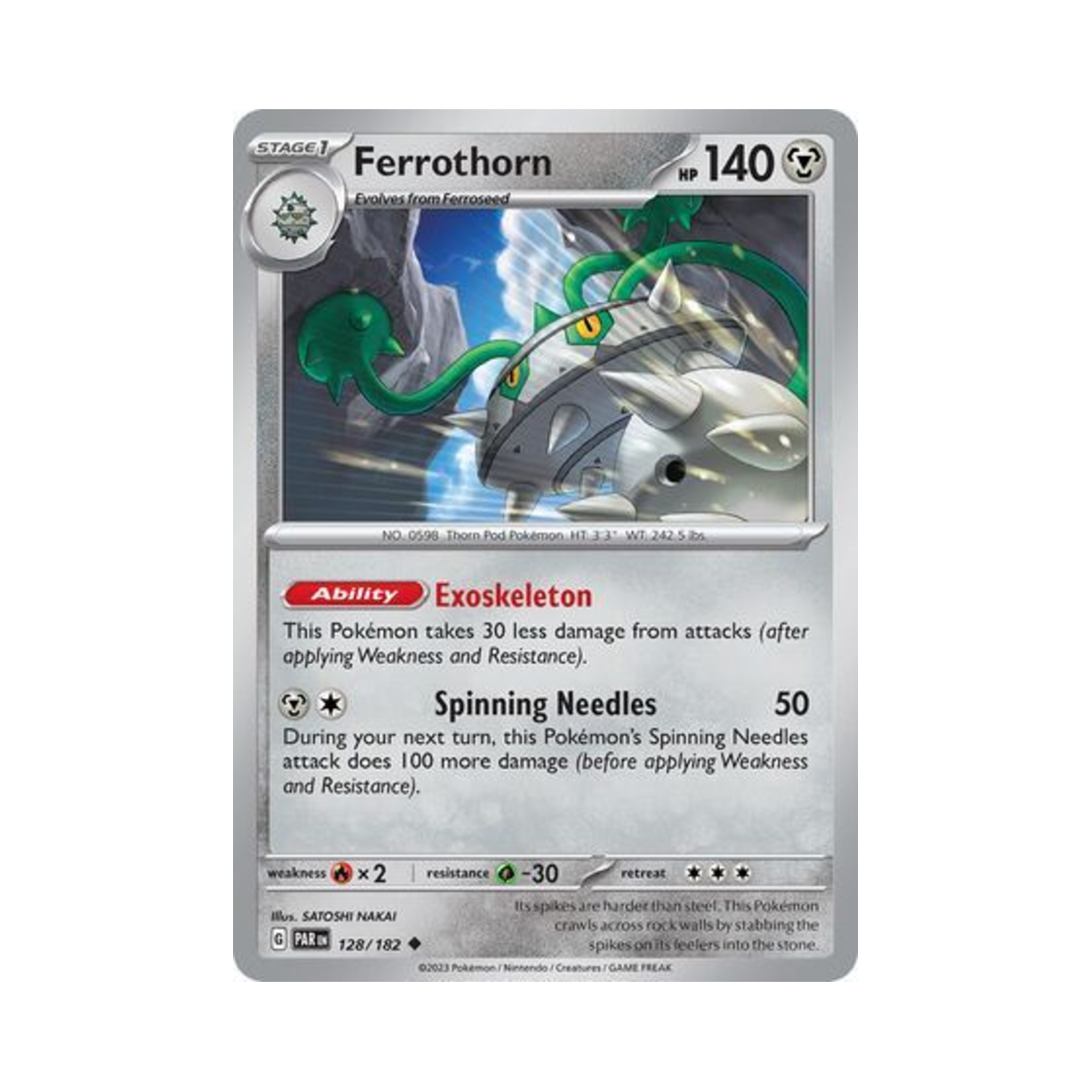 포켓몬 TCG 너트령 U 파라독스 리프트 (영문판)(Pokemon TCG Ferrothorn U Paradox Rift (English Ver.)) - 1