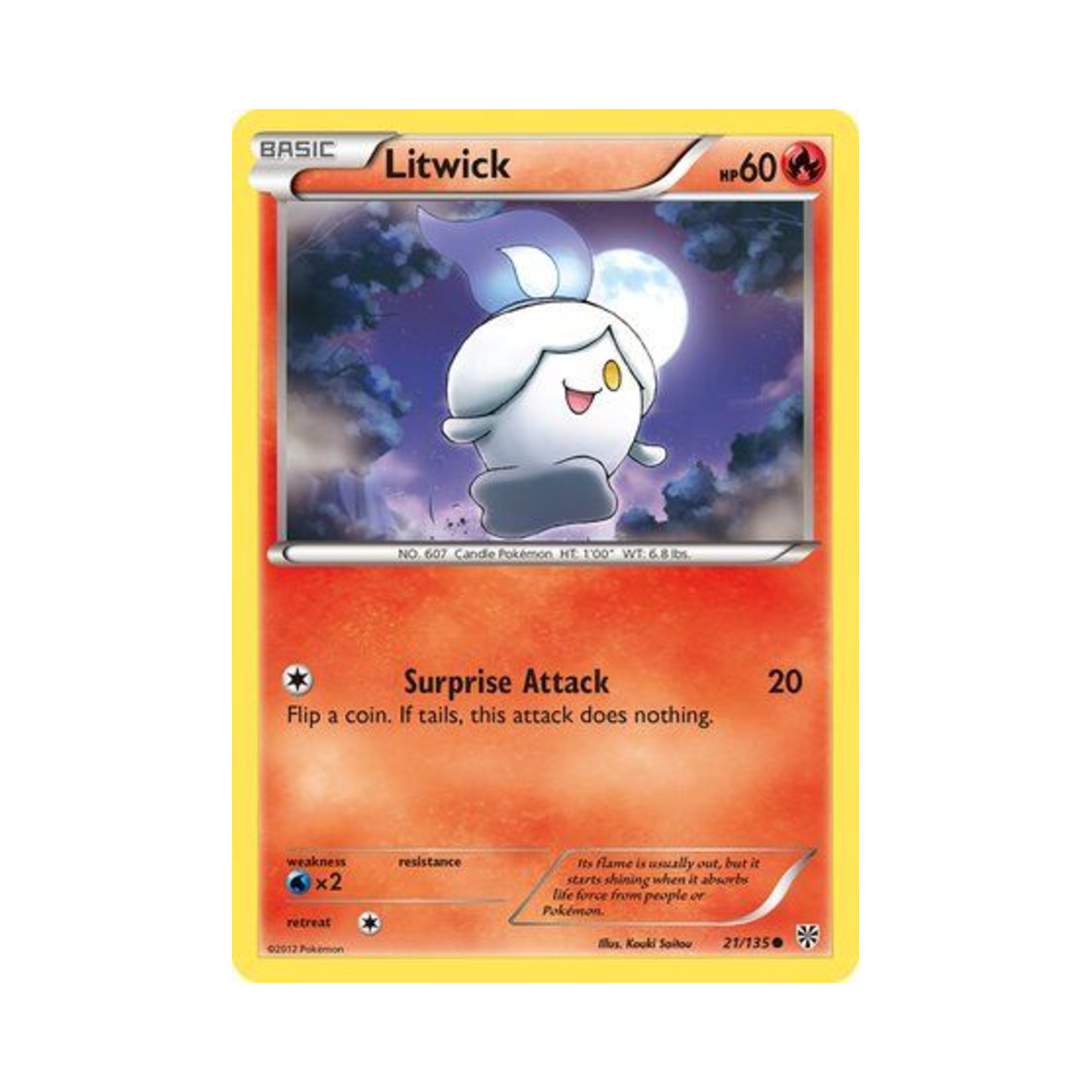 포켓몬 TCG 불켜미 C 플라스마 스톰 (영문판)(Pokemon TCG Litwick C Plasma Storm (English Ver.)) - 1