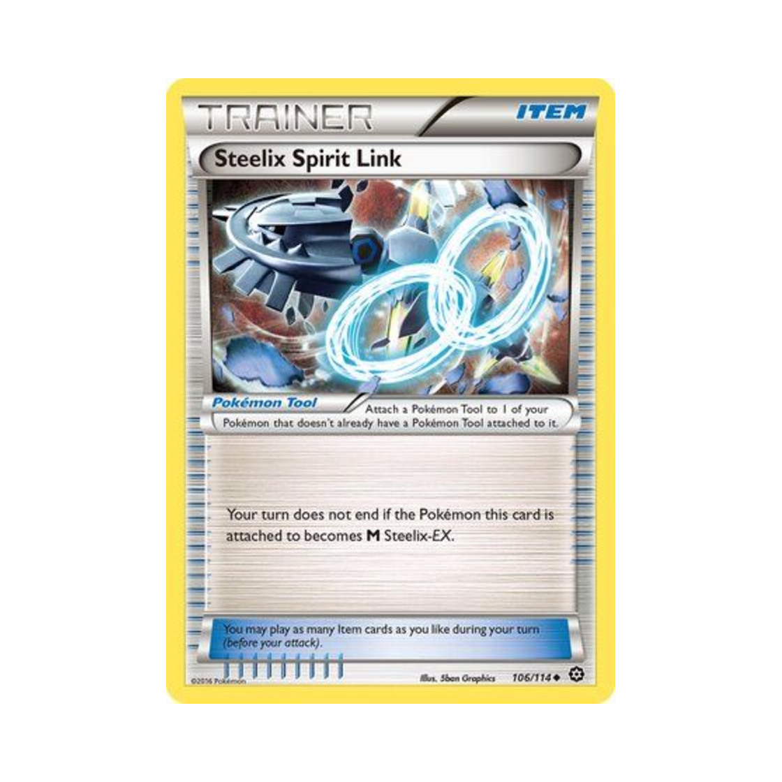 포켓몬 TCG 강철톤 소울링크 U 스팀 시즈 (영문판)(Pokemon TCG Steelix Spirit Link U Steam Siege (English Ver.))
