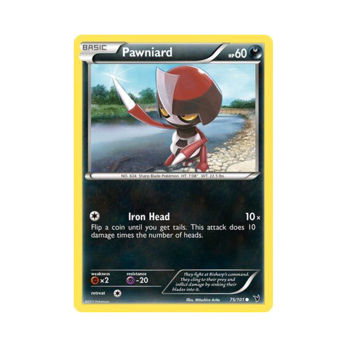 포켓몬 TCG 자망칼 C 노블 빅토리스 (영문판)(Pokemon TCG Pawniard C Noble Victories (English Ver.)) - 1