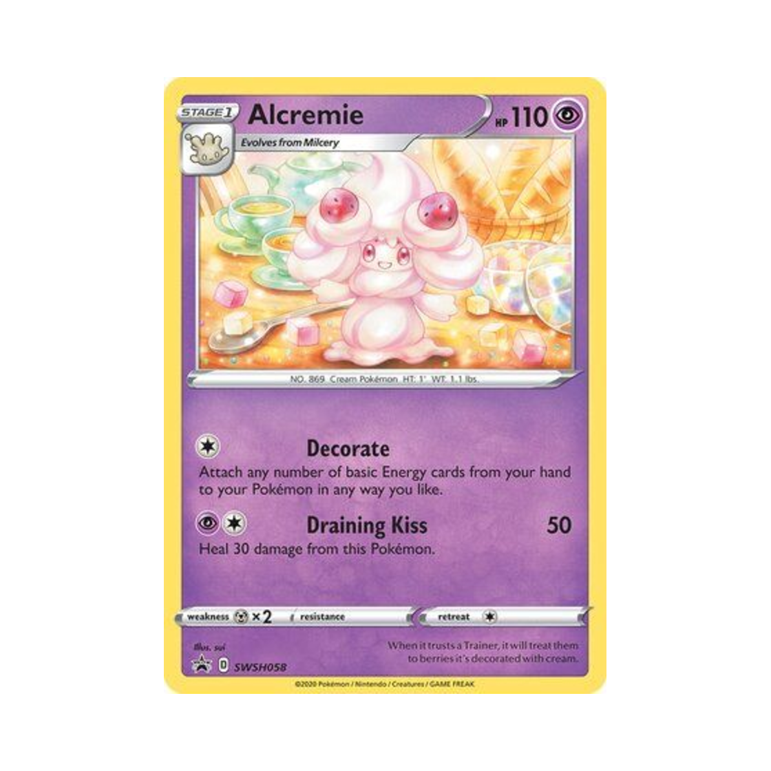 포켓몬 TCG 마휘핑 P 소드 & 실드 프로모카드 (영문판)(Pokemon TCG Alcremie P Sword & Shield Promos (English Ver.)) - 1