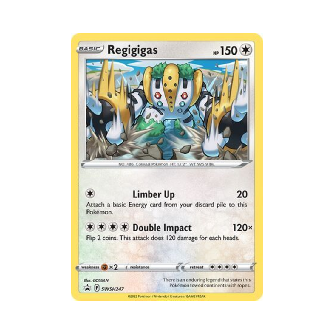 포켓몬 TCG 레지기가스 P 소드 & 실드 프로모카드 (영문판)(Pokemon TCG Regigigas P Sword & Shield Promos (English Ver.)) - 1