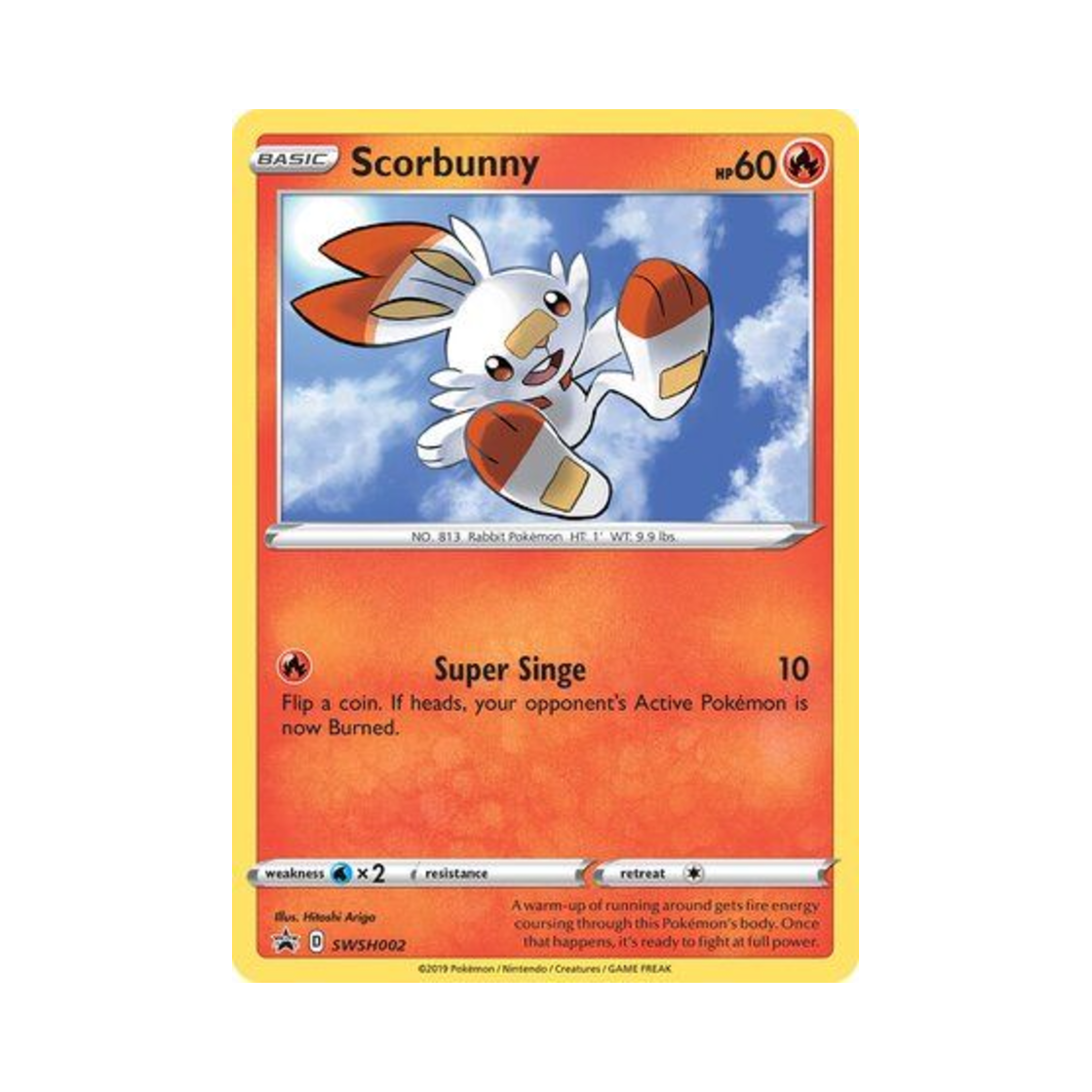 포켓몬 TCG 염버니 점보 P 소드 & 실드 프로모카드 (영문판)(Pokemon TCG Scorbunny Jumbo P Sword & Shield Promos (English Ver.)) - 1