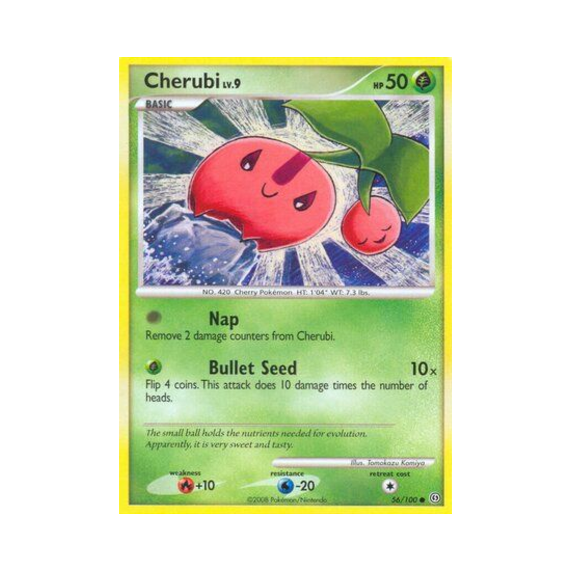 포켓몬 TCG 체리버 C 스톰프론트 (영문판)(Pokemon TCG Cherubi C Stormfront (English Ver.)) - 1