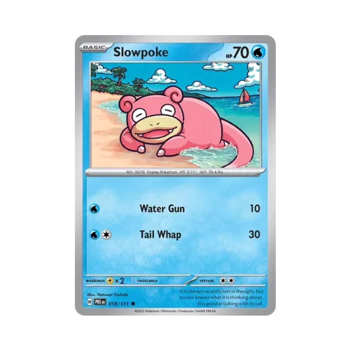 PRE018/131 Pokemon TCG Slowpoke C Prismatic Evolutions (English Ver.)
