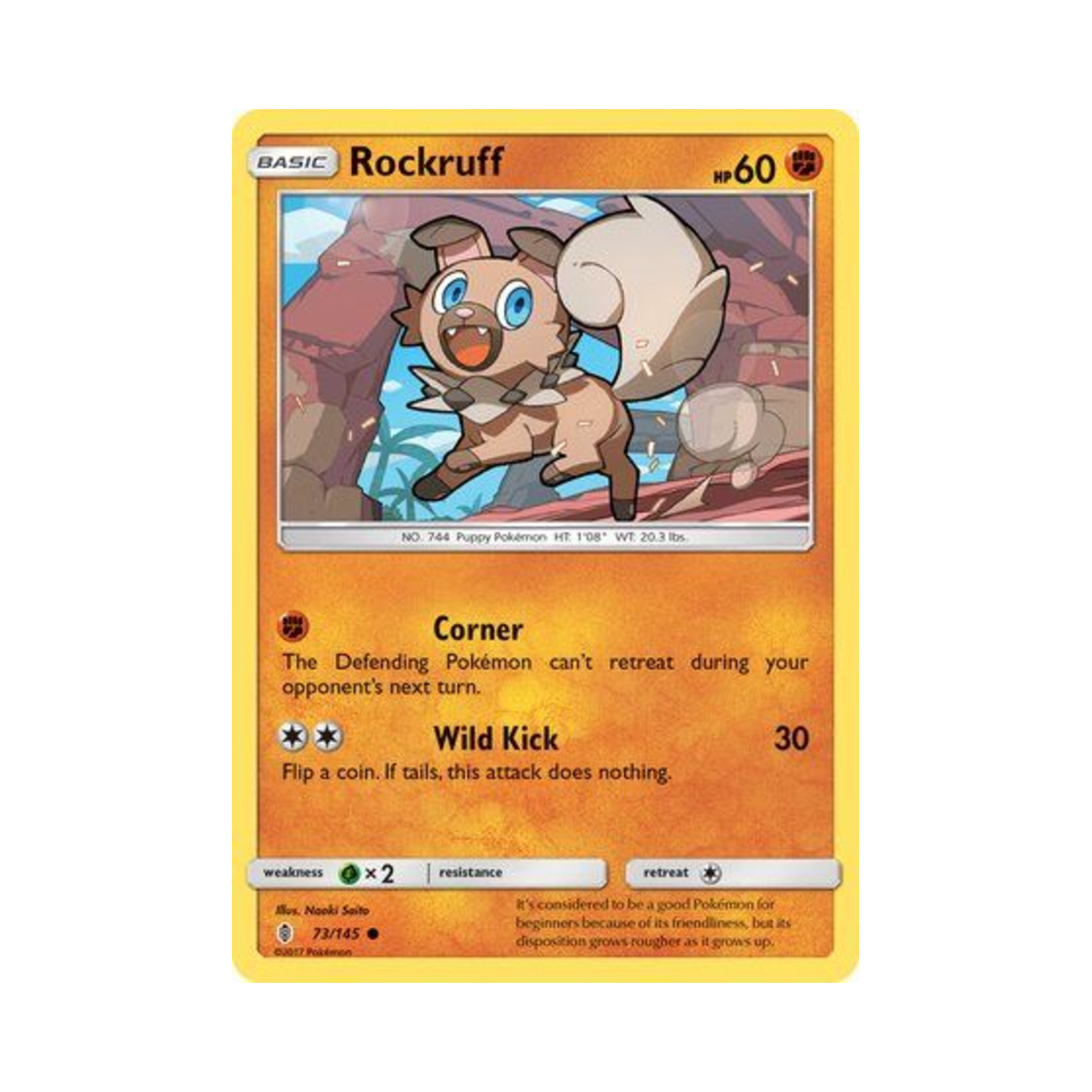 포켓몬 TCG 암멍이 C 가디언스 라이징 (영문판)(Pokemon TCG Rockruff C Guardians Rising (English Ver.)) - 1