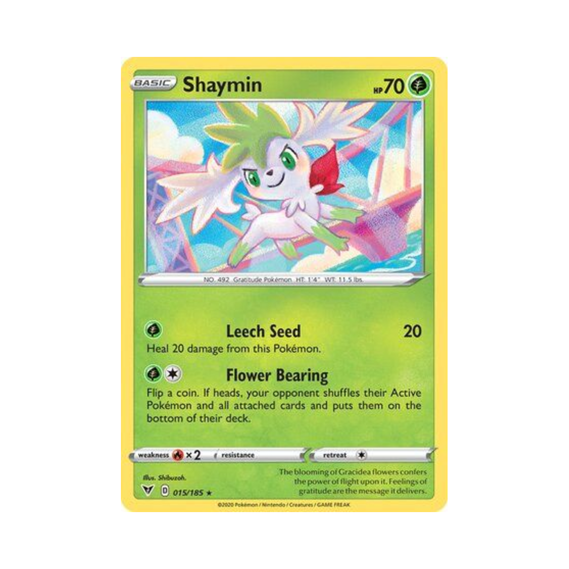 포켓몬 TCG 쉐이미 RH 비비드 볼티지 (영문판)(Pokemon TCG Shaymin RH Vivid Voltage (English Ver.)) - 1