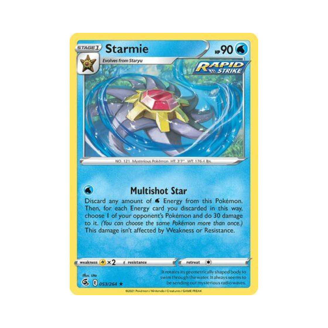 FST053/264 Pokemon TCG Starmie RH Fusion Strike (English Ver.)