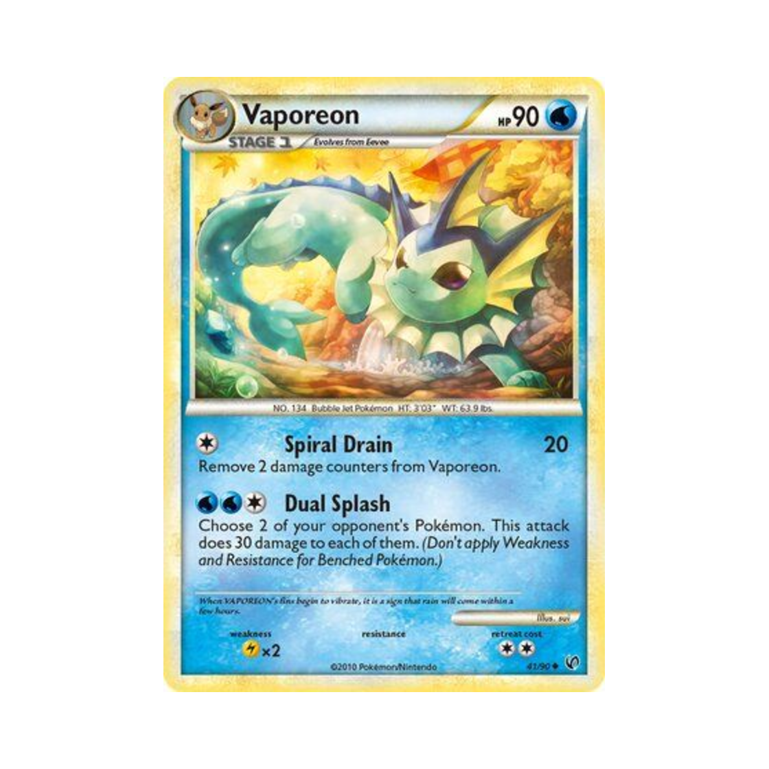 포켓몬 TCG 샤미드 U 언던티드 (영문판)(Pokemon TCG Vaporeon U Undaunted (English Ver.)) - 1