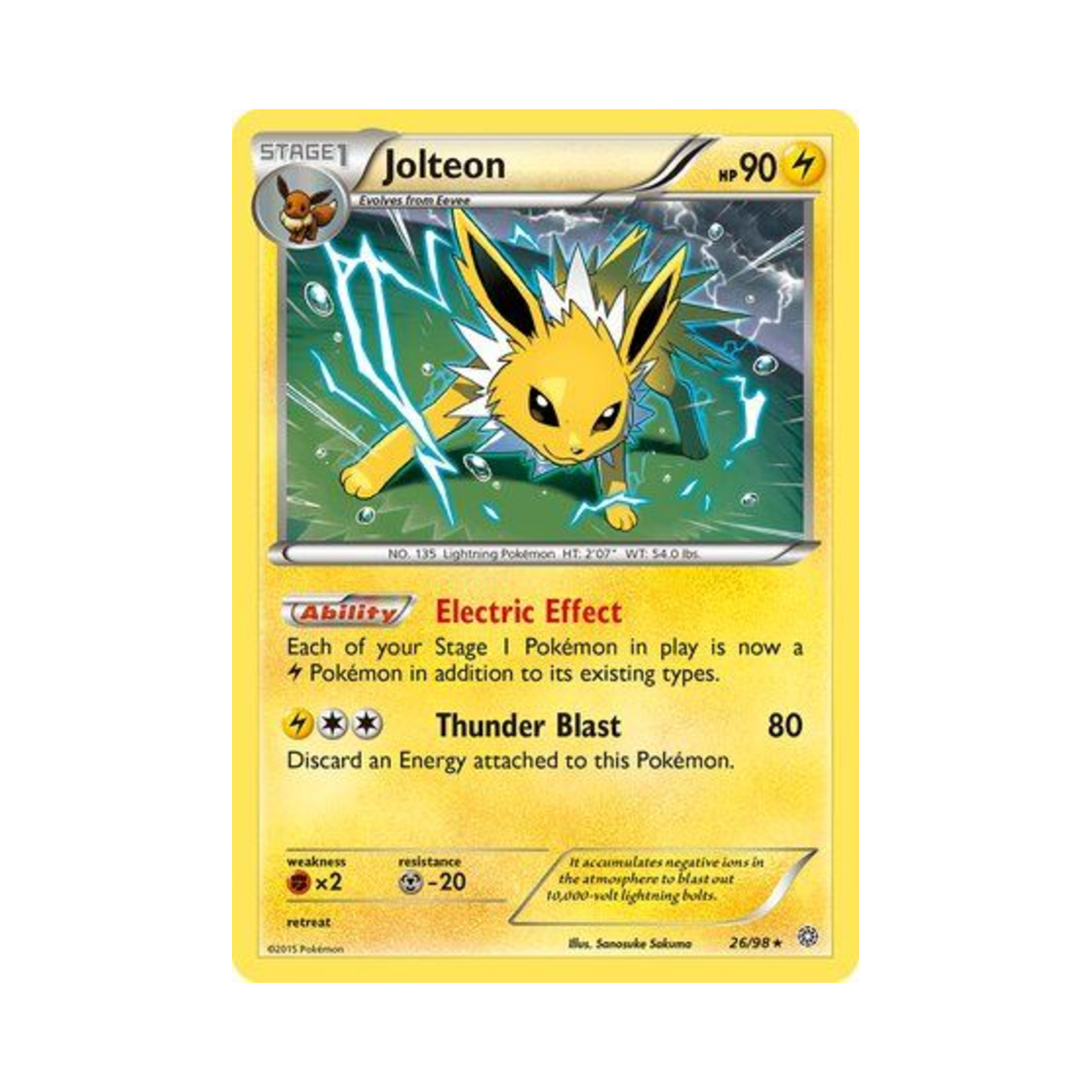 포켓몬 TCG 쥬피썬더 RH 에인션트 오리진스 (영문판)(Pokemon TCG Jolteon RH Ancient Origins (English Ver.)) - 1