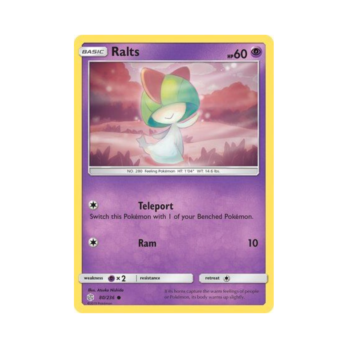 포켓몬 TCG 랄토스 C 코스믹 이클립스 (영문판)(Pokemon TCG Ralts C Cosmic Eclipse (English Ver.)) - 1