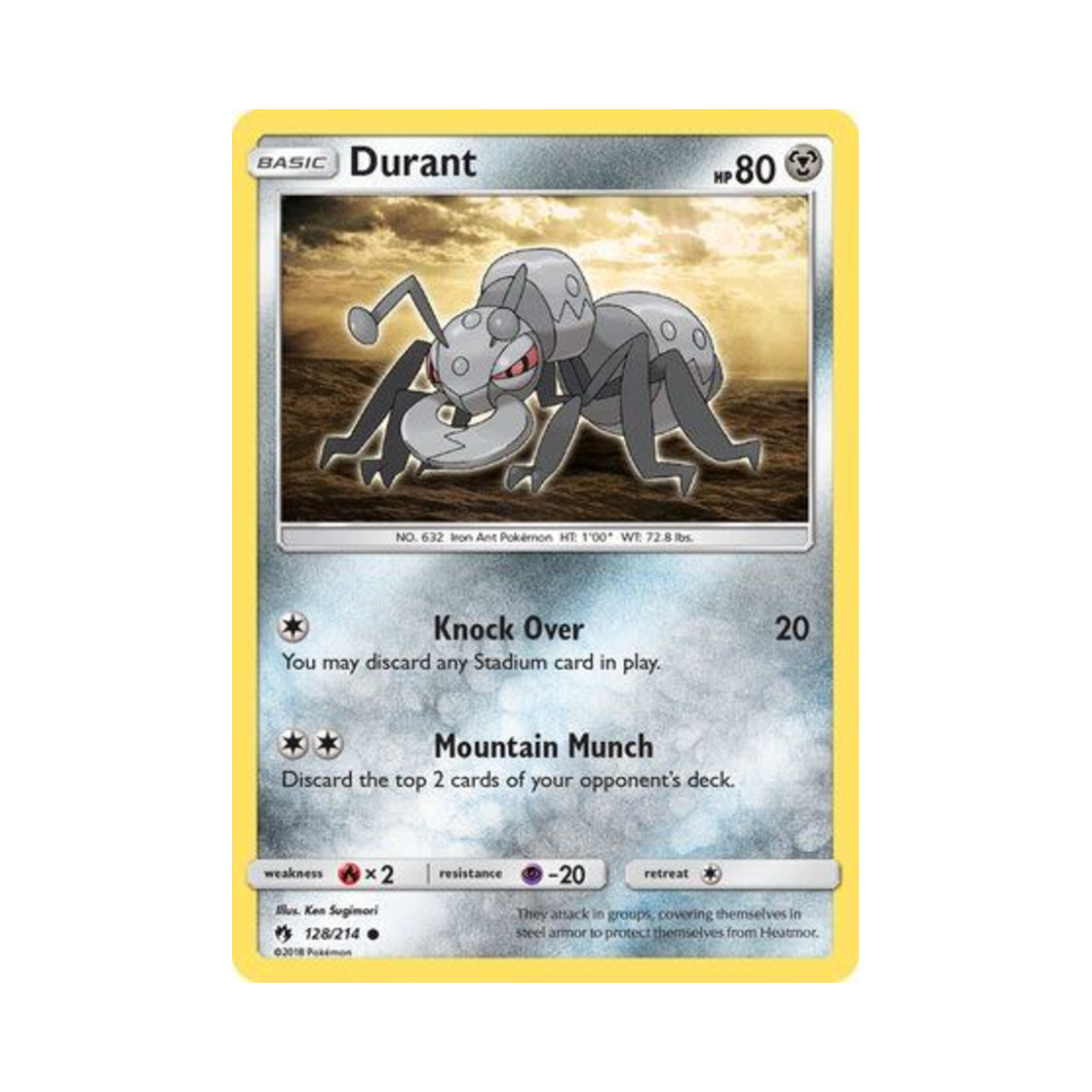 포켓몬 TCG 아이앤트 C 로스트 썬더 (영문판)(Pokemon TCG Durant C Lost Thunder (English Ver.))
