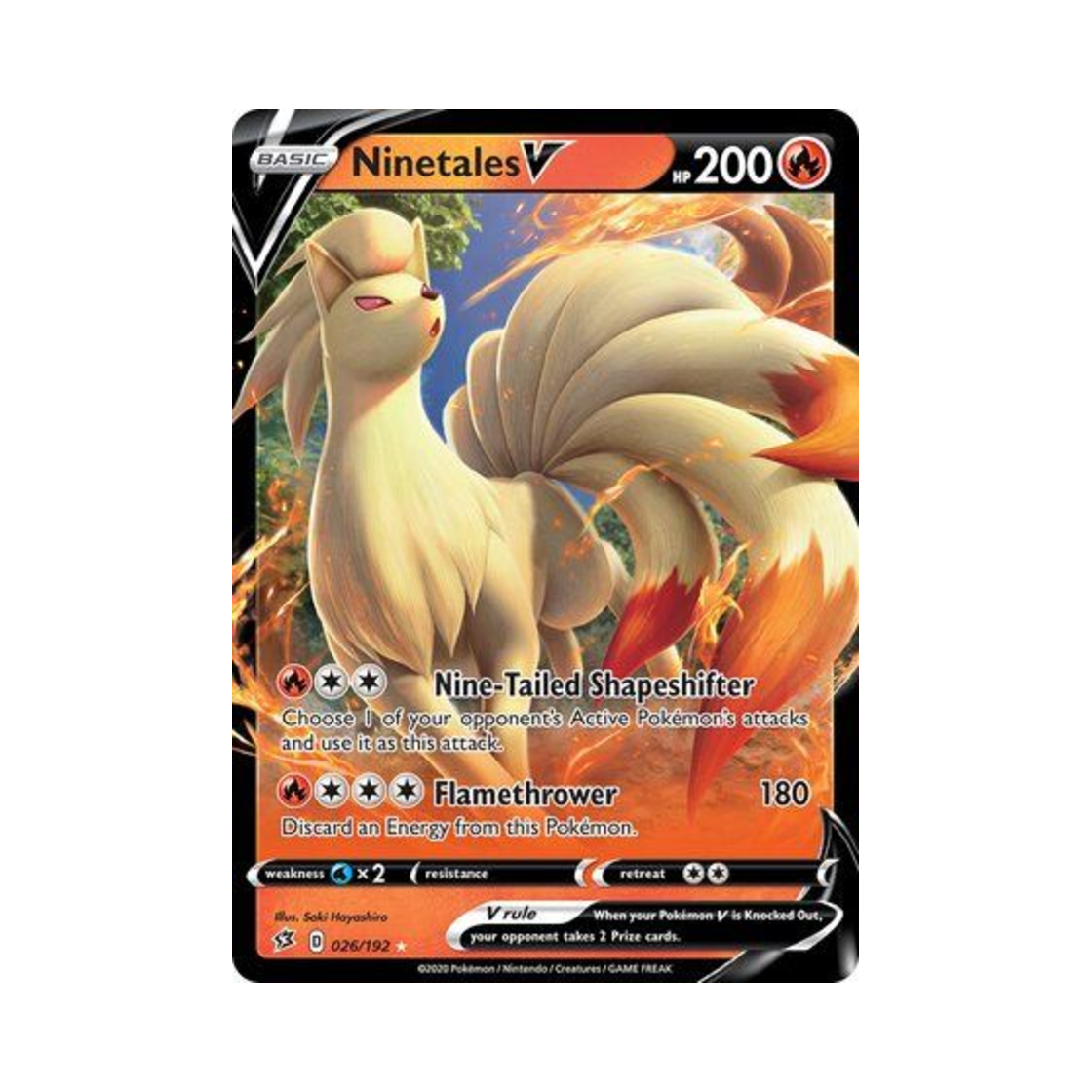 포켓몬 TCG 나인테일 V HRV 레벌 크래시 (영문판)(Pokemon TCG Ninetales V HRV Rebel Clash (English Ver.)) - 1