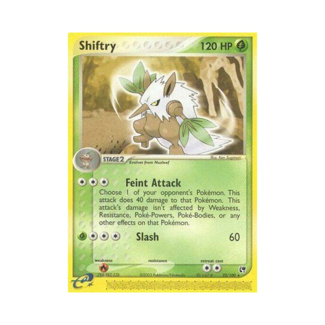 포켓몬 TCG 다탱구 R EX 샌드스톰 (영문판)(Pokemon TCG Shiftry R EX Sandstorm (English Ver.))