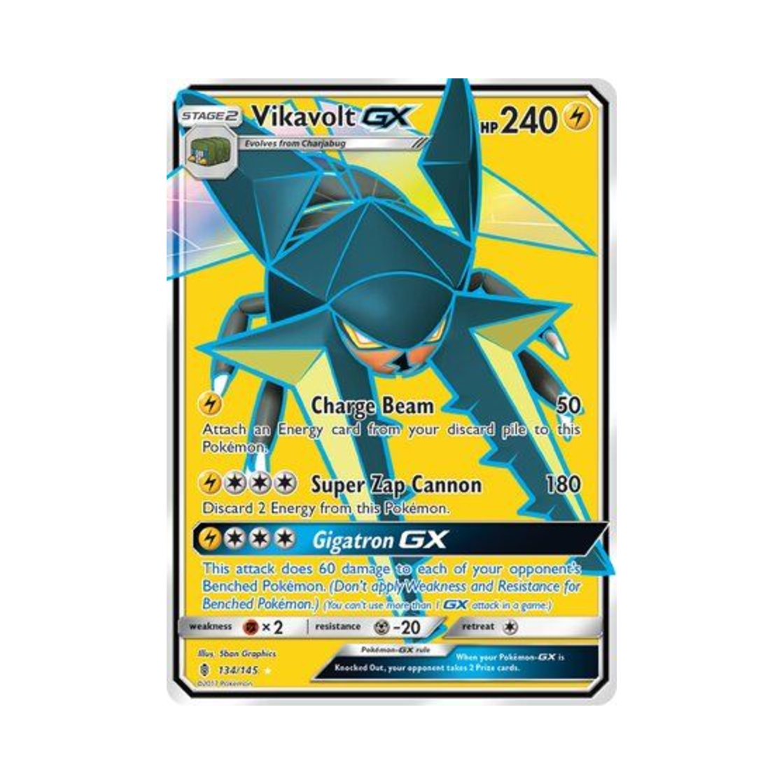 포켓몬 TCG 투구뿌논 GX RU 가디언스 라이징 (영문판)(Pokemon TCG Vikavolt GX RU Guardians Rising (English Ver.)) - 1
