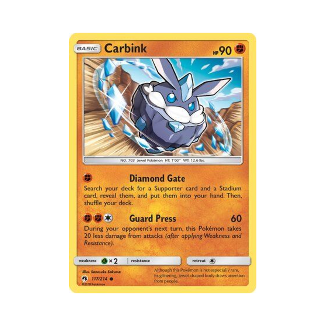 포켓몬 TCG 멜리시 C 로스트 썬더 (영문판)(Pokemon TCG Carbink C Lost Thunder (English Ver.)) - 1