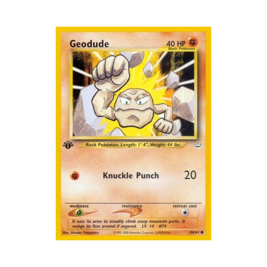 포켓몬 TCG 꼬마돌 C 네오 레버레이션 (영문판)(Pokemon TCG Geodude C Neo Revelation (English Ver.)) - 1