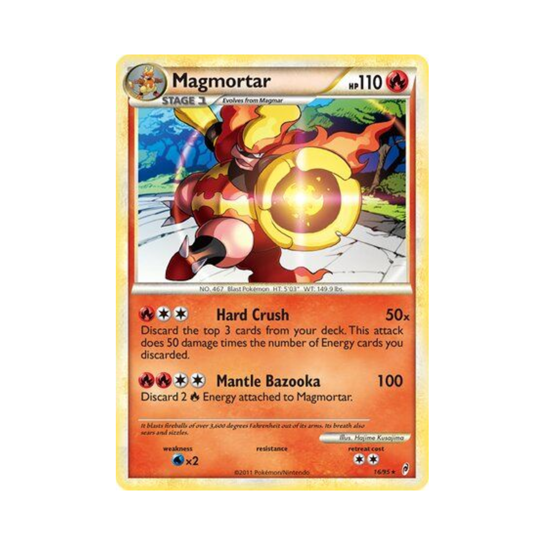 포켓몬 TCG 마그마번 RH 콜 오브 레전즈 (영문판)(Pokemon TCG Magmortar RH Call of Legends (English Ver.)) - 1