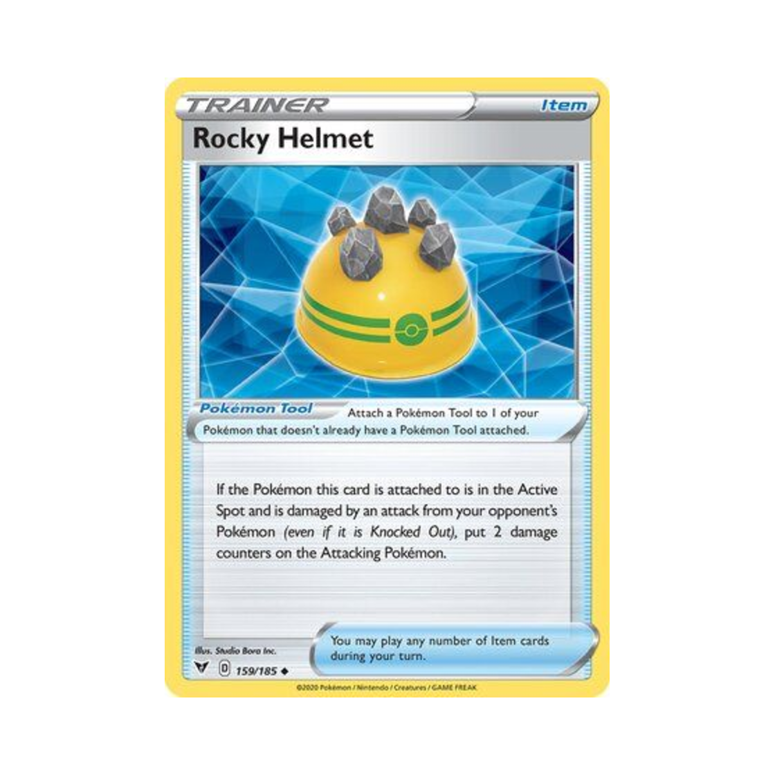 포켓몬 TCG 울퉁불퉁멧 U 비비드 볼티지 (영문판)(Pokemon TCG Rocky Helmet U Vivid Voltage (English Ver.)) - 1