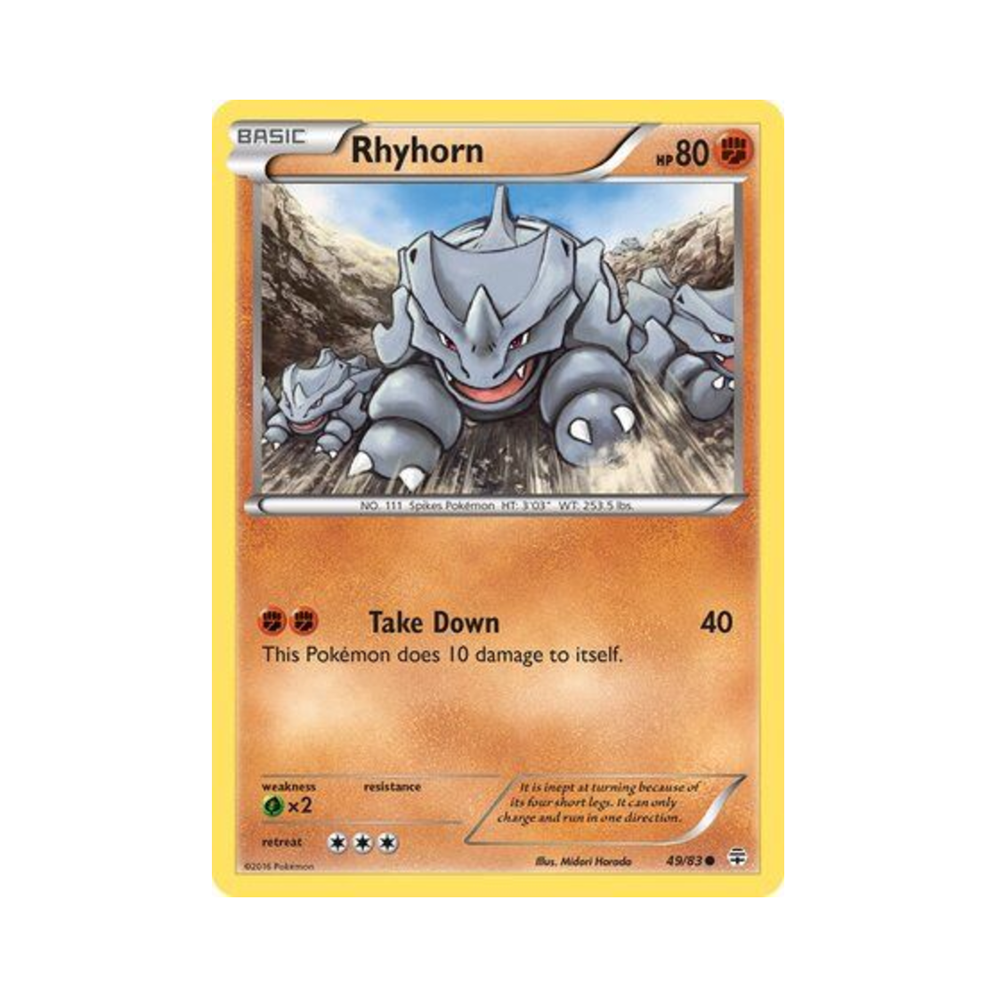 포켓몬 TCG 뿔카노 C 제네레이션즈 (영문판)(Pokemon TCG Rhyhorn C Generations (English Ver.)) - 1