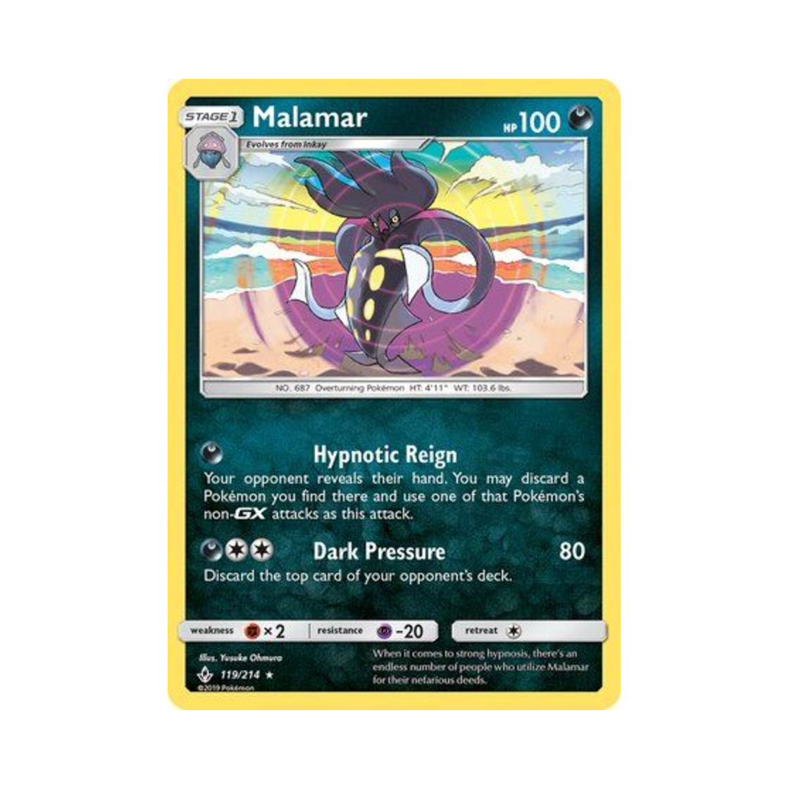 포켓몬 TCG 칼라마네로 RH 언브로큰 본즈 (영문판)(Pokemon TCG Malamar RH Unbroken Bonds (English Ver.)) - 1
