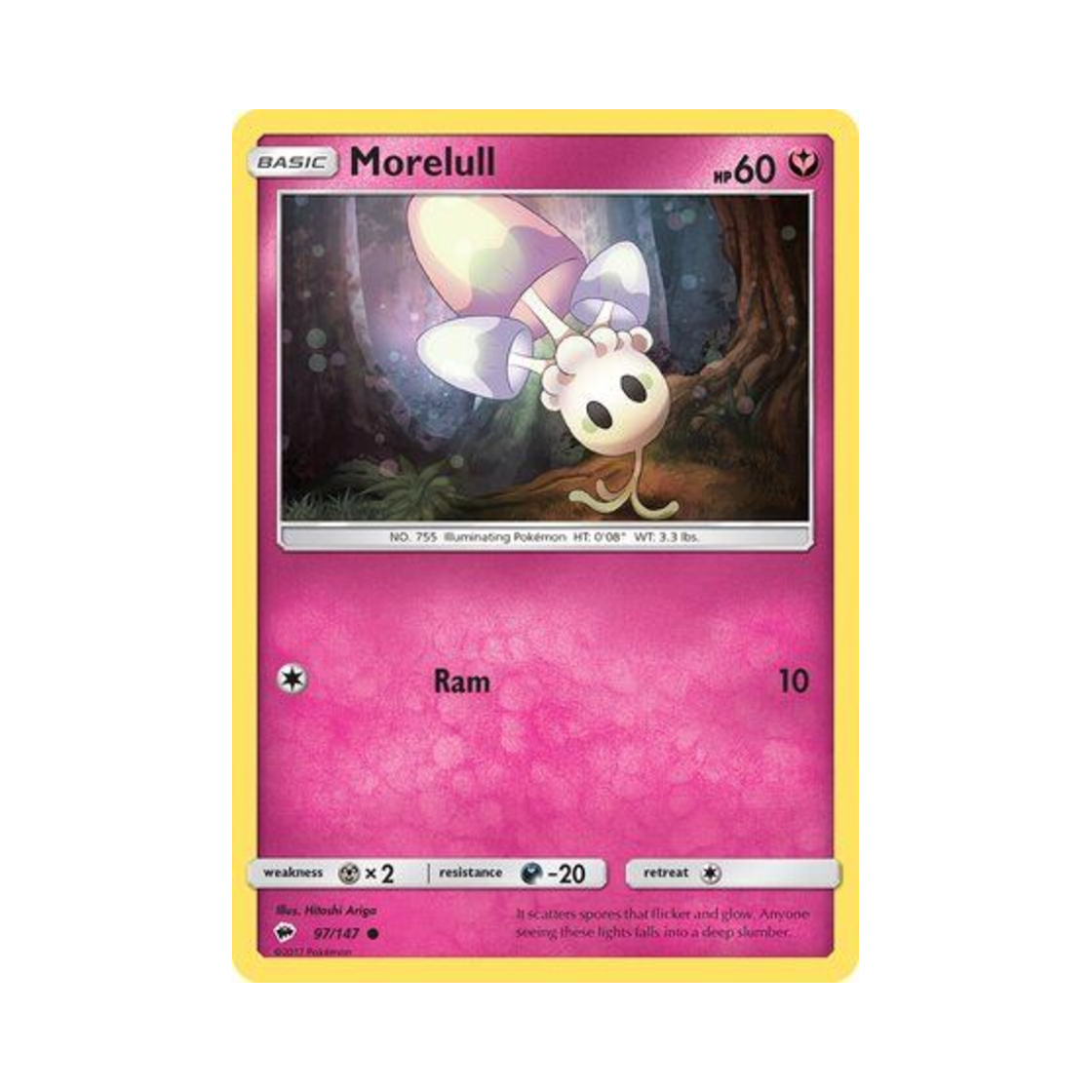 포켓몬 TCG 자마슈 C 버닝 쉐도우 (영문판)(Pokemon TCG Morelull C Burning Shadows (English Ver.)) - 1
