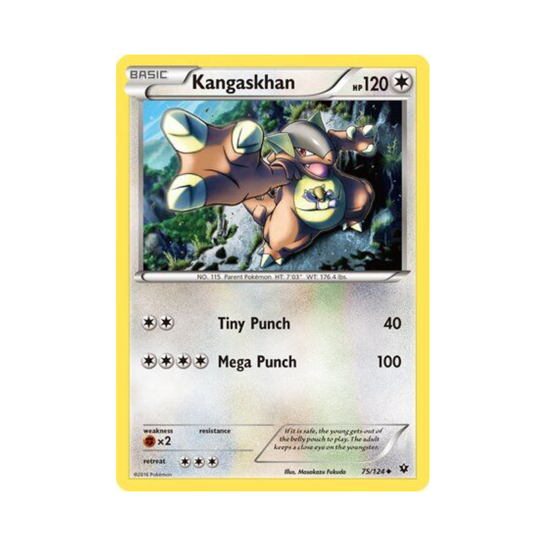 포켓몬 TCG 캥카 U 페이츠 컬라이드 (영문판)(Pokemon TCG Kangaskhan U Fates Collide (English Ver.)) - 1