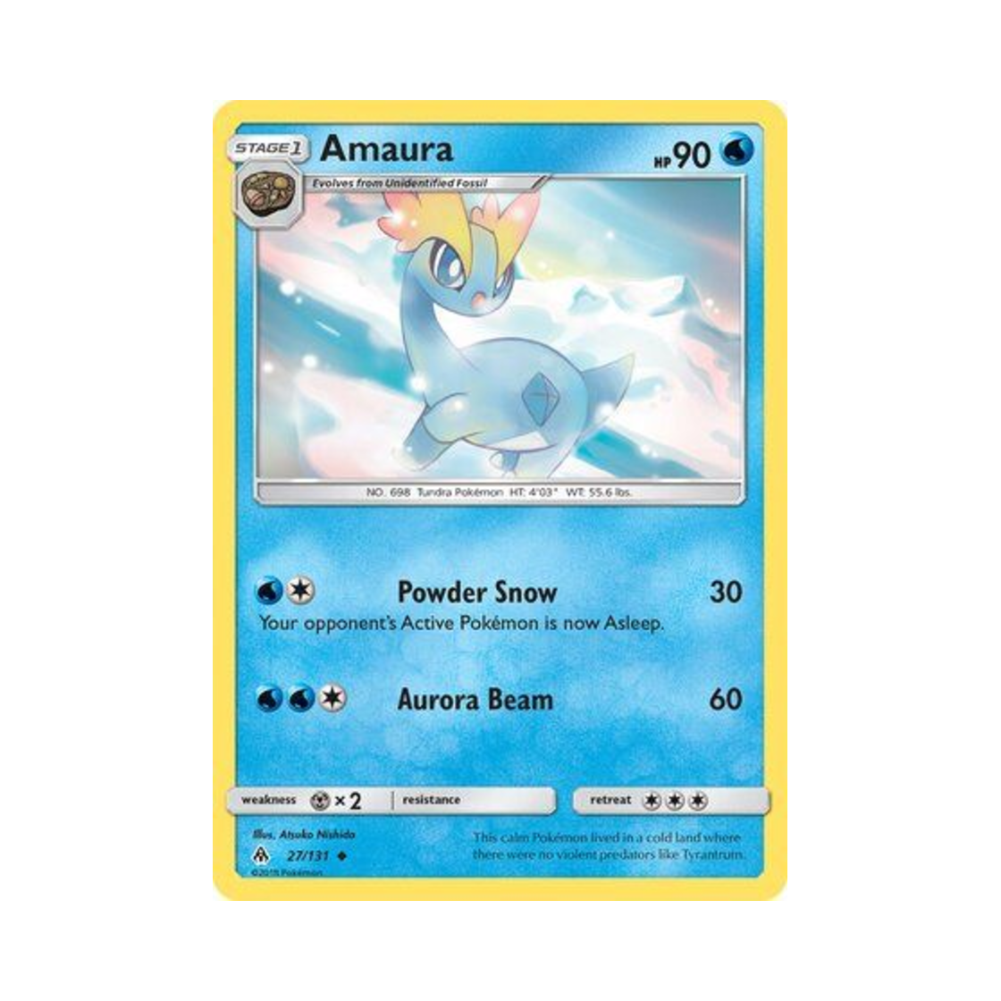 포켓몬 TCG 아마루스 U 포비든 라이트 (영문판)(Pokemon TCG Amaura U Forbidden Light (English Ver.)) - 1