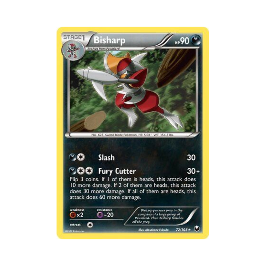 포켓몬 TCG 절각참 R 다크 익스플로러스 (영문판)(Pokemon TCG Bisharp R Dark Explorers (English Ver.)) - 1