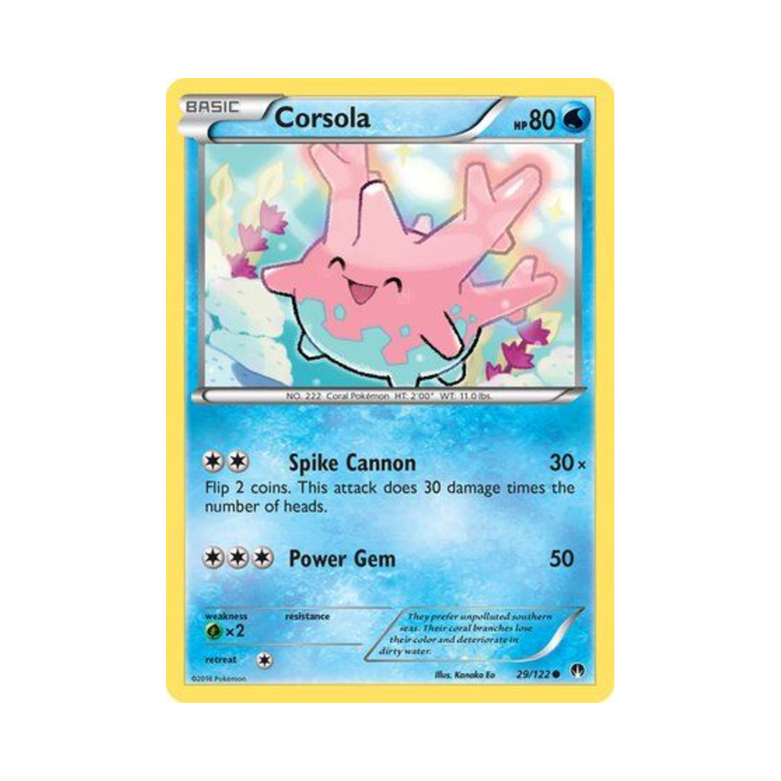 포켓몬 TCG 코산호 C 브레이크포인트 (영문판)(Pokemon TCG Corsola C BREAKpoint (English Ver.)) - 1